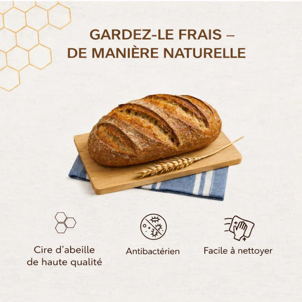 Sacs Brivell Premium en cire d'abeille & coton 100 % — Lavables, pour une conservation naturelle